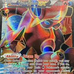 Volcanion EX Full Art Ultra Rare Holo 107/114 XY Steam Siege Pokemon TCG - Image 4