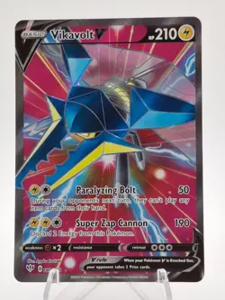 Pokemon TCG Vikavolt V Darkness Ablaze 180/189 Holo Full Art Ultra Rare NM - Image 1