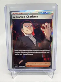 Pokemon TCG Giovanni's Charisma 197/165 Scarlet & Violet 151 Ultra Rare Holo - Image 1
