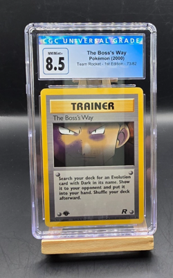 Pokemon The Boss's Way 1st Ed 2000 Team Rocket 73/82 CGC 8.5 - Image 1