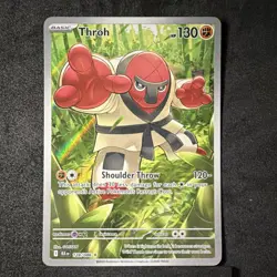 Pokemon Throh 128/086 Illustration Rare Holo Basic Sv: Black Bolt 2025 TCG EN - Image 1