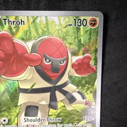 Pokemon Throh 128/086 Illustration Rare Holo Basic Sv: Black Bolt 2025 TCG EN - Image 4