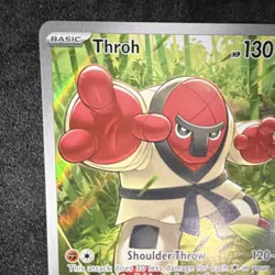 Pokemon Throh 128/086 Illustration Rare Holo Basic Sv: Black Bolt 2025 TCG EN - Image 5