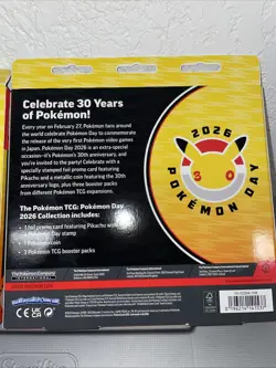 2x Pokemon Day 2026 Collection Box Bundle 30th Anniversary Pikachu Promo Sealed - Image 3