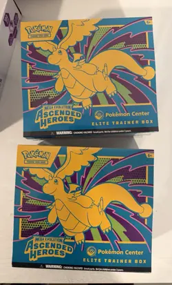 Pokemon TCG - Ascended Heroes Pokemon Center ETB Elite Trainer Box X2 - In Hand - Image 1