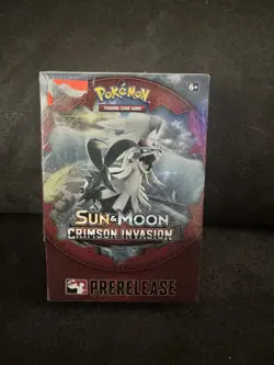 Pokemon TCG Sun & Moon Crimson Invasion Prerelease Box – Factory Sealed - Image 1