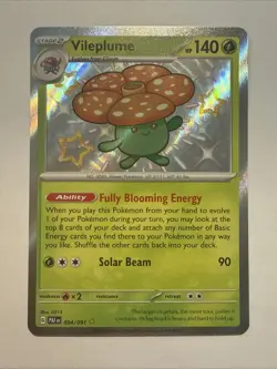 Pokemon Vileplume SV: Paldean Fates 094/091 Near Mint NM Holo Rare - Image 1