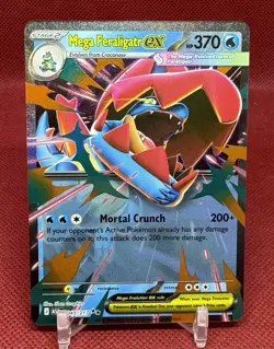 Mega Feraligatr ex Double Rare 043/217 Pokemon Ascended Heroes English NM - Image 1