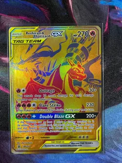 Reshiram & Charizard GX SM247 Black Star Promo Pokemon TCG NM+ - Image 1