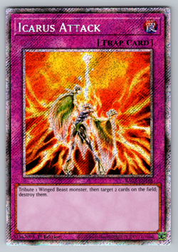 Icarus Attack Yugioh RA03-EN165 Platinum Secret Rare PSR NM - Image 1