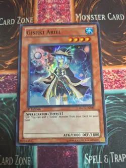 Yu-Gi-Oh! TCG Gishki Ariel HA05-EN035 Super Rare 1st Edition Near Mint - Image 1