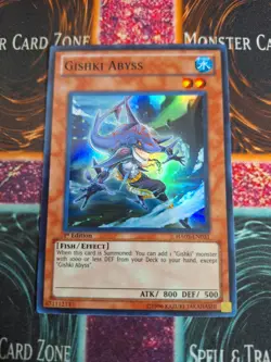 Yu-Gi-Oh! TCG Gishki Abyss HA05-EN031 Super Rare 1st Edition Near Mint - Image 1
