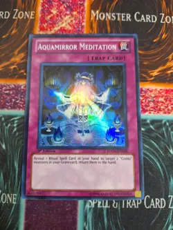 Yu-Gi-Oh! TCG Aquamirror Meditation HA05-EN058 Super Rare 1st Edition Near Mint - Image 1