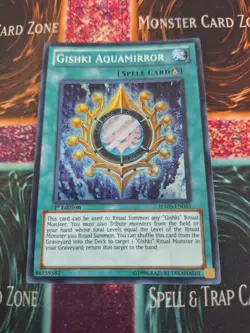 Yu-GI-Oh! Gishki Aquamirror HA05-EN055 Super Rare 1st Edition Near Mint - Image 1