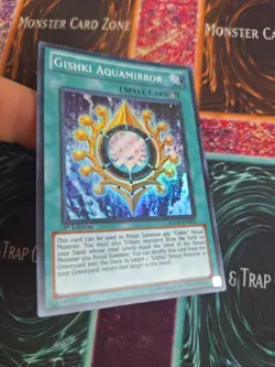 Yu-GI-Oh! Gishki Aquamirror HA05-EN055 Super Rare 1st Edition Near Mint - Image 2