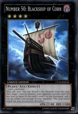 Number 50: Blackship of Corn Ltd Ed Super Rare CT10-EN018 Yu-Gi-Oh! - Image 1