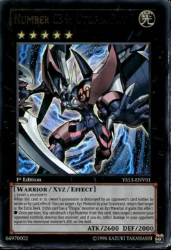 Number C39: Utopia Ray V 1st Ed Ultra Rare YS13-ENV01 Yu-Gi-Oh! - Image 1