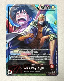 Silvers Rayleigh One Piece Legacy of the Master Alternate Art Card - OP12-001 - Image 1