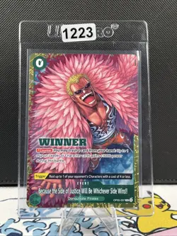 Donquixote Doflamingo RARE WINNER CHAMPIONSHIP ALT ART OP05-037 ONE PIECE (1223) - Image 1
