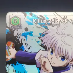 Union Arena Killua Zoldyck HTR-1-106 SR* Parallel + SR Holo +x2 SR Non Holo - Image 3