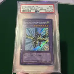 Gaia The Dragon Champion Secret Rare Holo Card PSA 8 NM-MT LOB-125 Yu-Gi-Oh! - Image 1