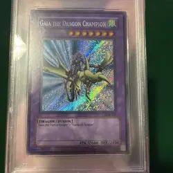 Gaia The Dragon Champion Secret Rare Holo Card PSA 8 NM-MT LOB-125 Yu-Gi-Oh! - Image 2