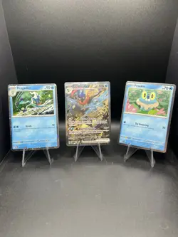 Pokemon Greninja EX 132 Promo Card Holo with Frogadier and Froakie Cosmo - Image 1