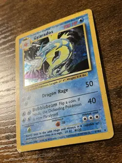 Pokemon Gyarados TCG Base Set Holo Rare Card 6/102 - Image 2