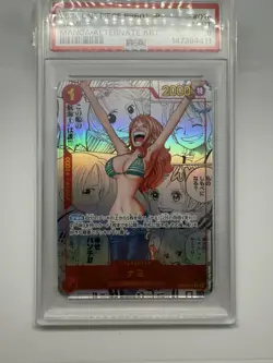2024 One Piece Nami Manga Alt Art PRB01-016 Japanese PSA 9 Mint Card - Image 1