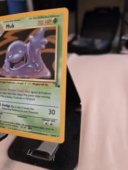 1995-1998 Pokemon Muk Fossil 13/62 Holo!! Some Scratching Trading Cards Classics - Image 3