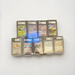 Pokemon CGC WCG Graded Lot of 9 Slabs Cards Eevee & Evolutions Pristine, Umbreon - Image 1