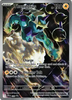 Pokemon TCG Thunderous 209 Promo Card Scarlet & Violet Black Bolt NM - Image 1