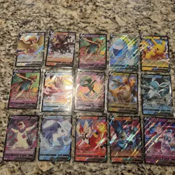 15 V Pokemon Cards Near Mint Condition Lot - Image 1