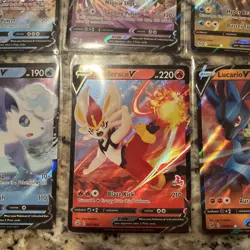 15 V Pokemon Cards Near Mint Condition Lot - Image 4