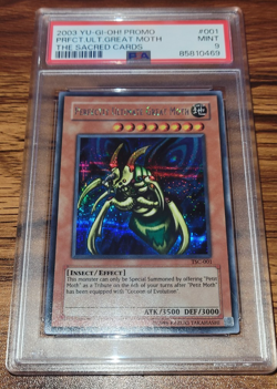 Yu-gi-oh Perfectly Ultimate Moth Promo #001 The Sacred Cards Psa 9 - Image 1