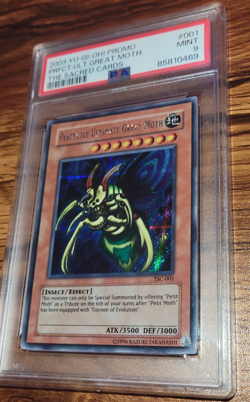 Yu-gi-oh Perfectly Ultimate Moth Promo #001 The Sacred Cards Psa 9 - Image 5