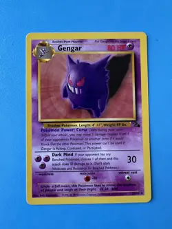 Gengar 20/62 Fossil Regular Wotc Pokemon Card LP Non-Holo - Image 1