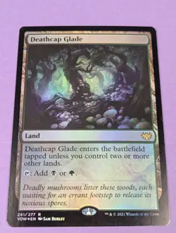 MTG Magic: Innistrad: Crimson Vow: Deathcap Glade Foil #261/277 Rare - NM - Image 1
