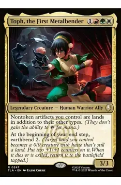 1x MTG Toph the First Metalbender - Avatar Rare! NM Mint! - Image 1
