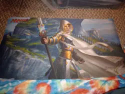 Mtg Elspeth Suns Champion Playmat Signed - Image 1