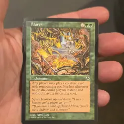 Aluren 1997 Regular Green Enchantment Wizards April Lee English Magic - Image 1