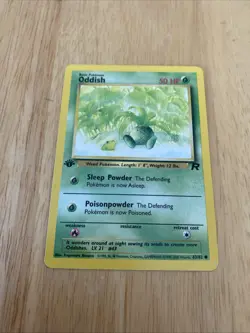 Pokemon TCG Oddish 63/82 Team Rocket Regular 1st Edition Card - Image 2