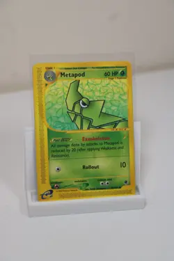 Pokemon E-Series Expedition Non-Holo Uncommon Pokemon Card: Metapod (87/165) -MP - Image 1