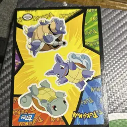 Topps Pokemon TCG Card Lot- Pikachu, Squirtle, Bulbasaur, Eevee, Geodude 6 Cards - Image 3