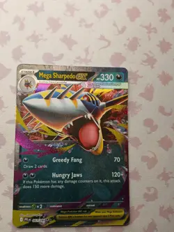 Mega Sharpedo EX 061/094 Mega Evolution Phantasmal Flames Pokemon TCG - Image 1