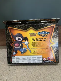 NEW Pokemon TCG Shining Fates Mad Party Pin Collection Galarian Mr Rime UNOPENED - Image 2