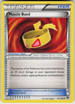Pokemon TCG Muscle Band 121/146 XY Base Set Normal LP - Image 1
