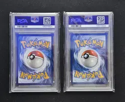 Pokemon Glaceon & Espeon Master Ball Reverse Holo PSA 9 Mint Lot. - Image 2