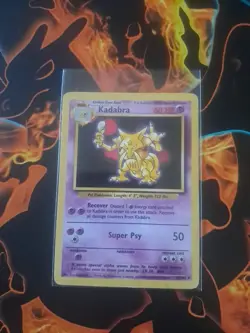 Pokemon TCG Kadabra Base Set 32/102 Regular MP - Image 1