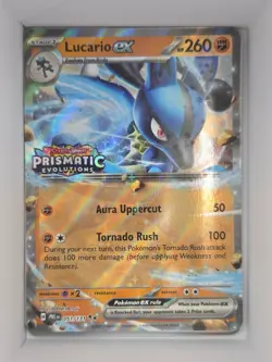 Pokemon TCG Lucario ex 051/131 Prismatic Evolutions Stamped SV: PRE Near Mint - Image 1
